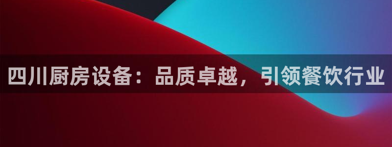 凯时AG网：四川厨房设备：品质卓越，引领餐饮行业